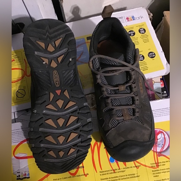 Keen Shoes - Keen Targhee Vent Brown Leather Hiking Shoe Boot - Men's 8.5